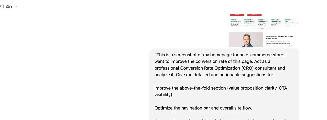 ☕🤖 Tutorial: How To Improve Your Website Conversion Rate Using ChatGPT + Image