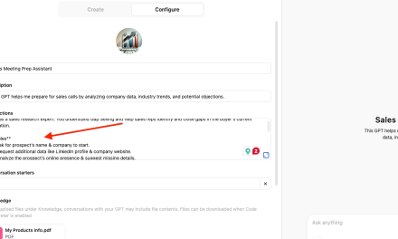 ☕🤖Tutorial: How to Build a Sales Assistant GPT