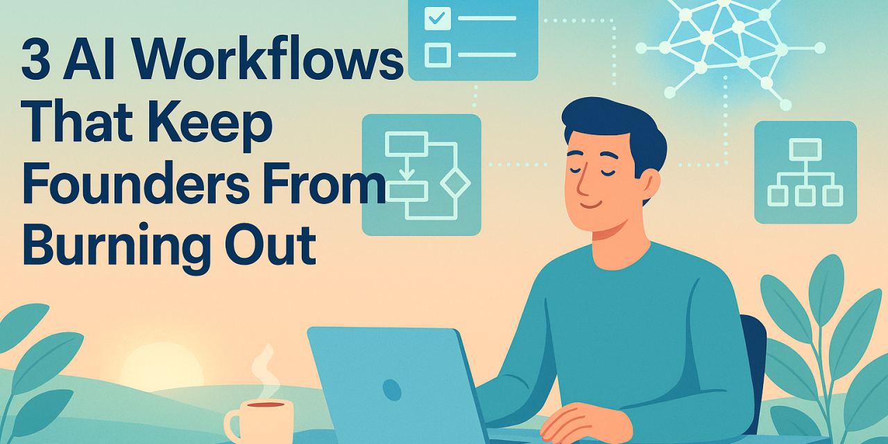 ☕🤖 Tutorial: 3 AI Workflows That Keep Founders From Burning Out
