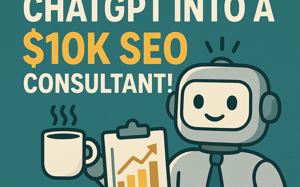 ☕🤖 Tutorial: How to turn ChatGPT into a $10k SEO Consultant!