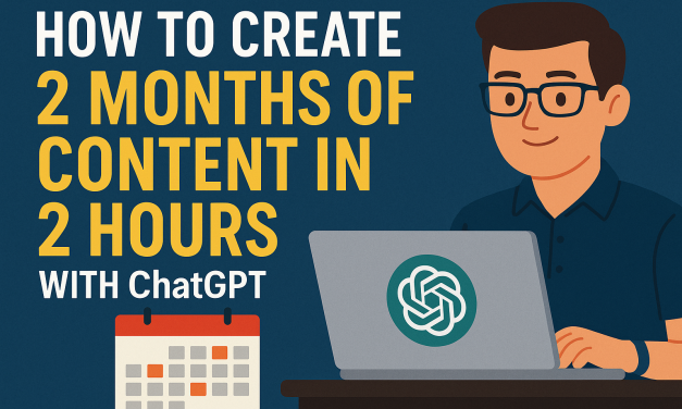 ☕🤖 Tutorial: How to Create 2 Months of Content in 2 Hours with ChatGPT