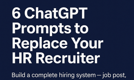 ☕🤖 Tutorial: 6 ChatGPT Prompts to Replace Your HR Recruiter!