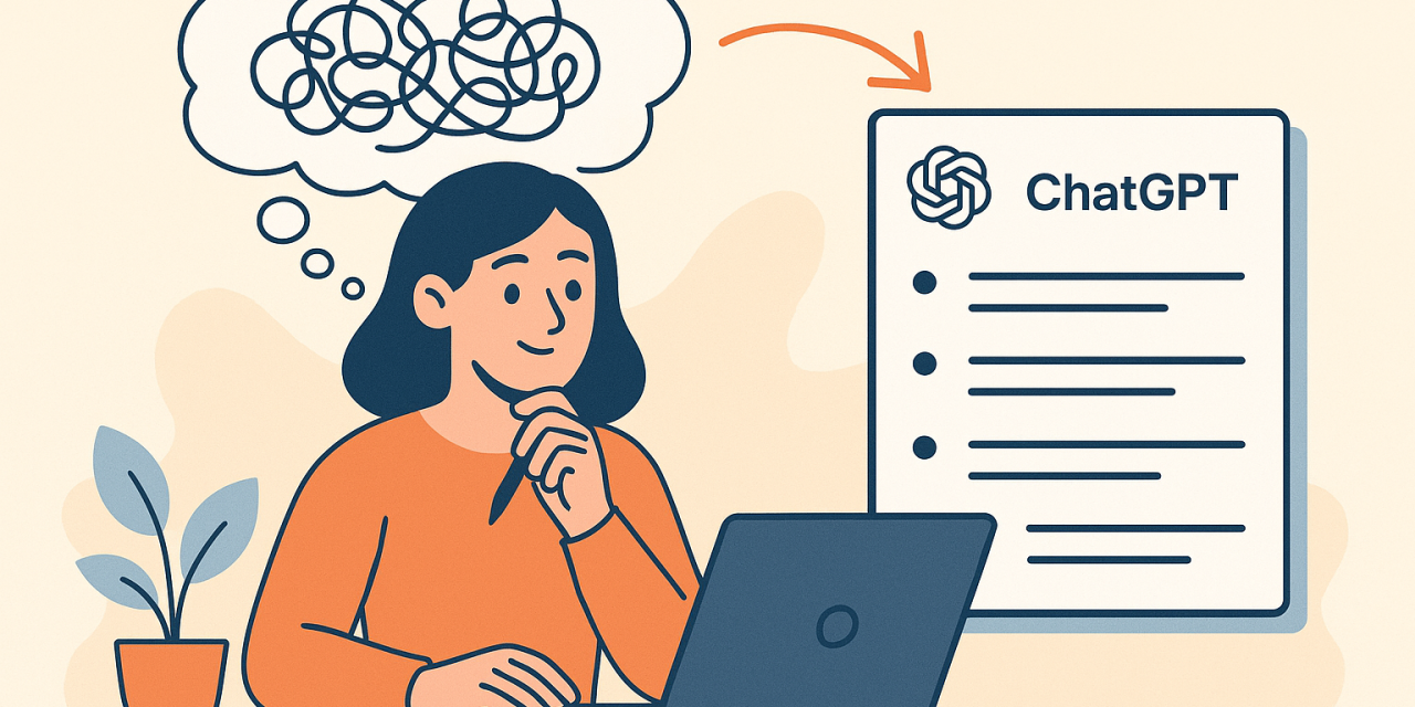 ☕🤖 Tutorial: How to Turn Your Thoughts into Organized Ideas with ChatGPT