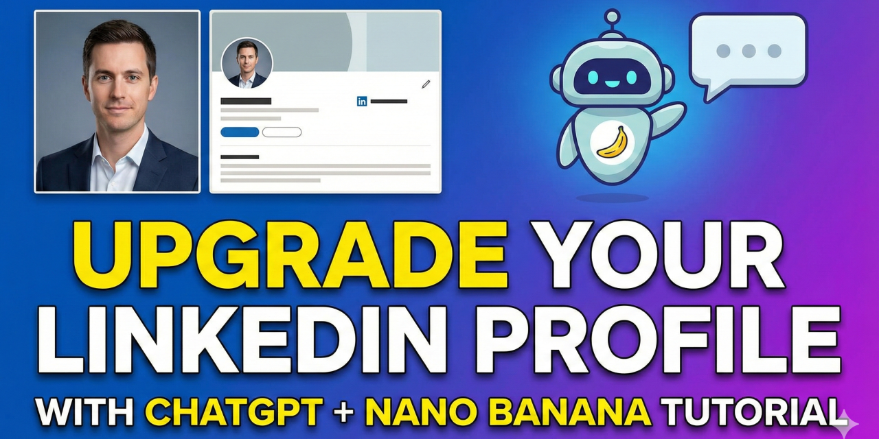 ☕🤖 Tutorial: How To Upgrade Your Entire LinkedIn Profile With ChatGPT + Nano Banana