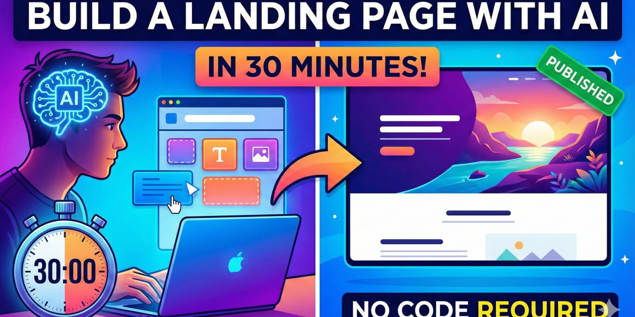 ☕🤖 Tutorial: From Idea to Live Landing Page in 30 Minutes With AI