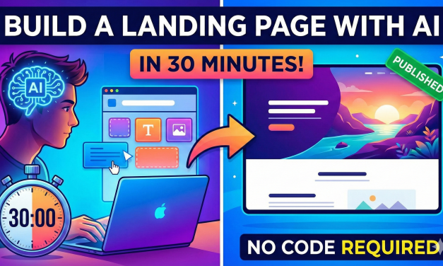 ☕🤖 Tutorial: From Idea to Live Landing Page in 30 Minutes With AI