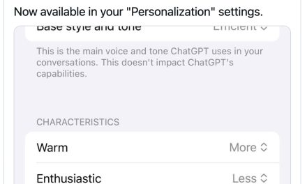 ☕🤖 ChatGPT Gets a Personality Makeover (New Controls)