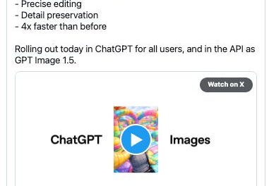 ☕🤖 OpenAI Launches New Image Model GPT Image 1.5
