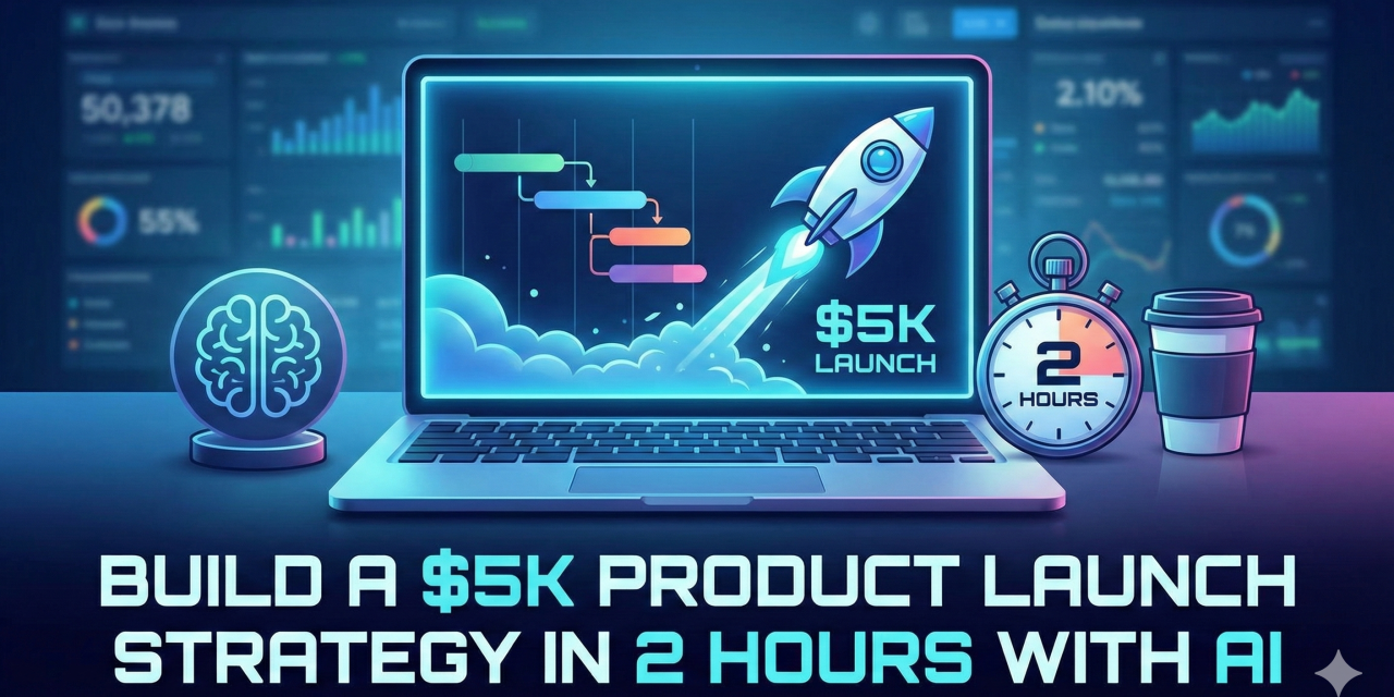 ☕🤖Tutorial: Build a $5K Product Launch Strategy in 2 Hours With AI