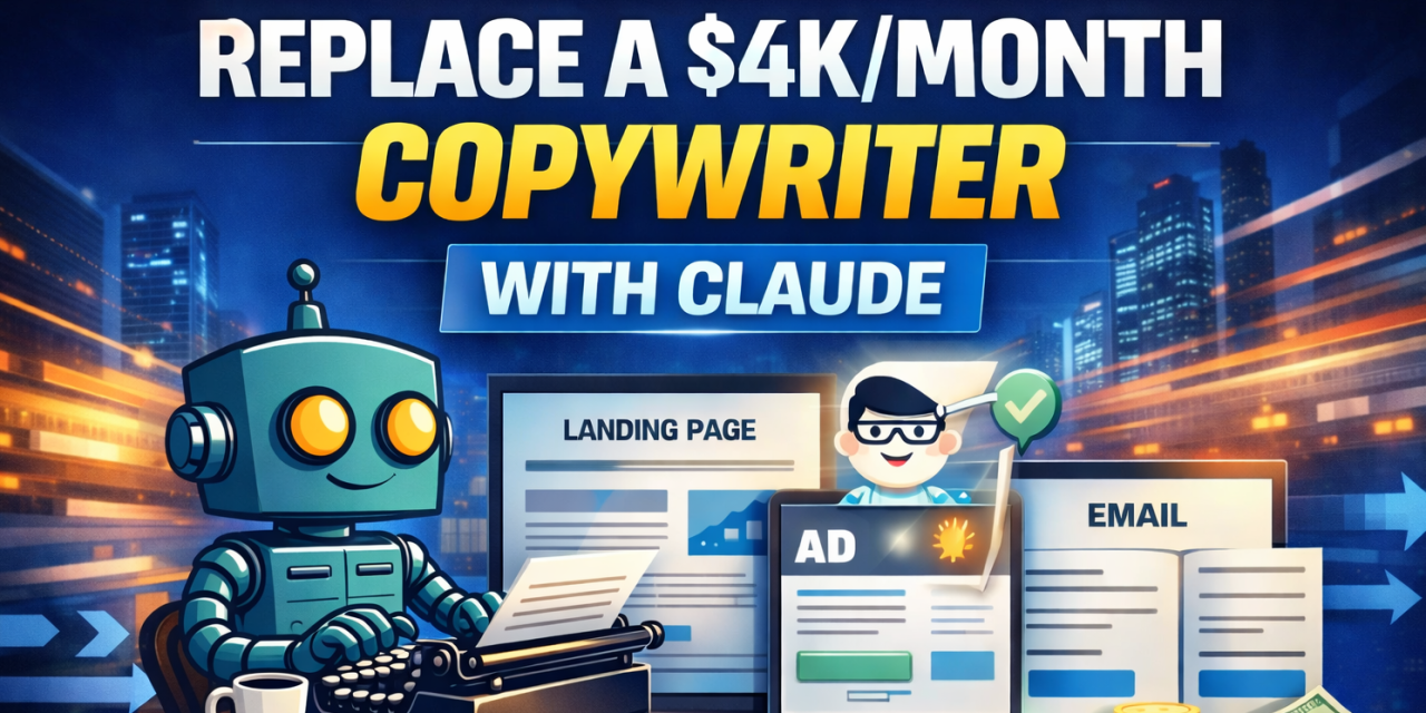 ☕🤖Tutorial: How To Replace a $2K/month Copywriter With Claude (Landing Page + Ads + Emails)