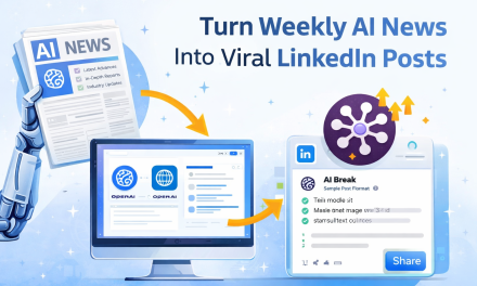 ☕🤖 Tutorial: Turn Weekly AI News Into Viral LinkedIn Posts (Automation)