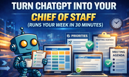 ☕🤖Tutorial: Turn ChatGPT Into Your Chief of Staff (Runs Your Week in 30 Minutes)
