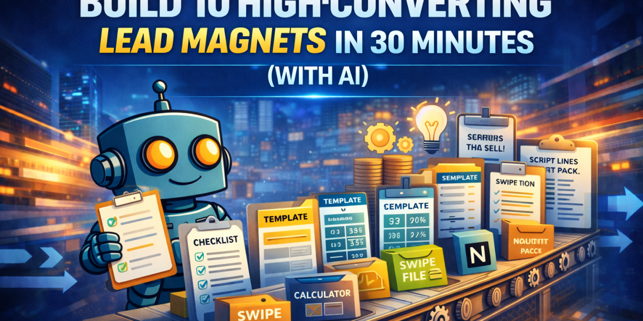☕🤖 Tutorial: Build 10 High-Converting Lead Magnets in 30 Minutes (With AI)