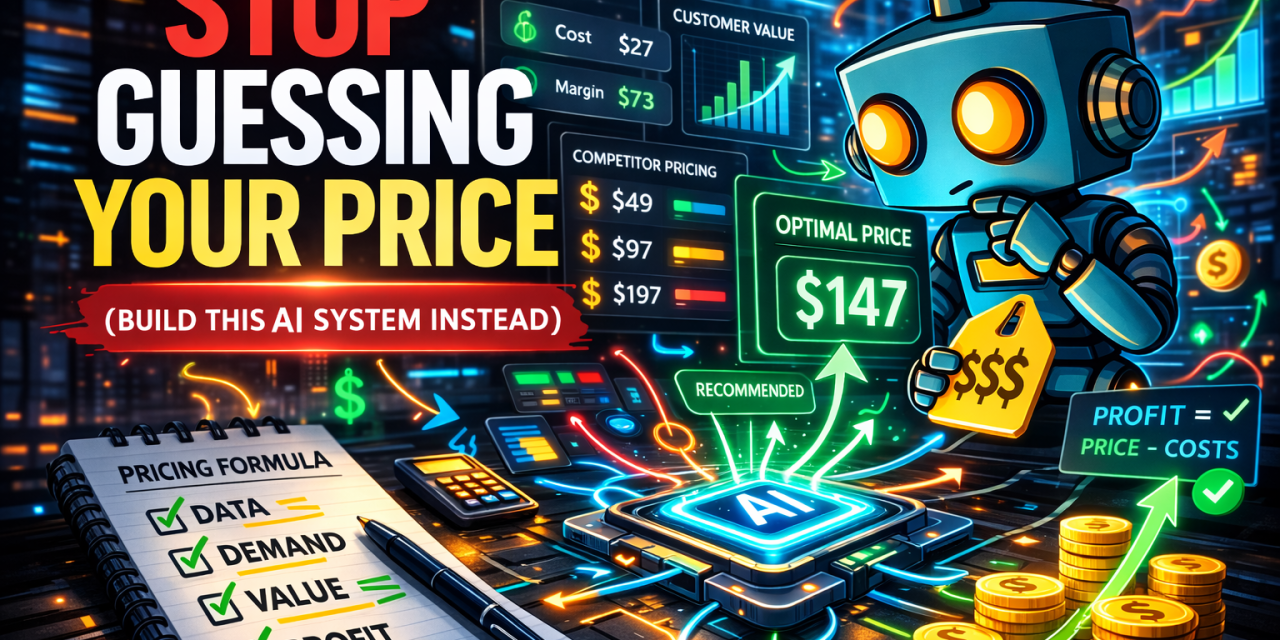☕🤖Tutorial: Stop Guessing Your Price (Build This AI System Instead)