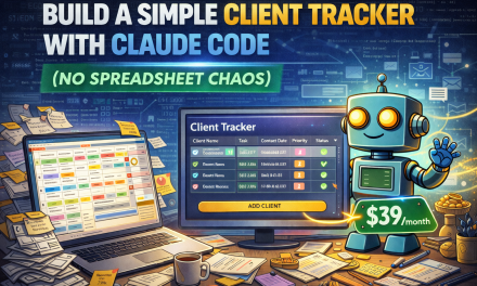☕🤖Tutorial: Build a Simple Client Tracker With Claude Code (No Spreadsheet Chaos)