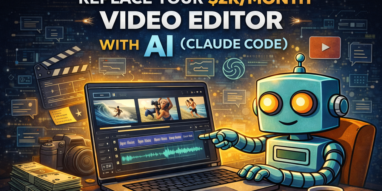 ☕🤖 Tutorial: Replace Your $2K/month Video Editor With AI (Claude Code)