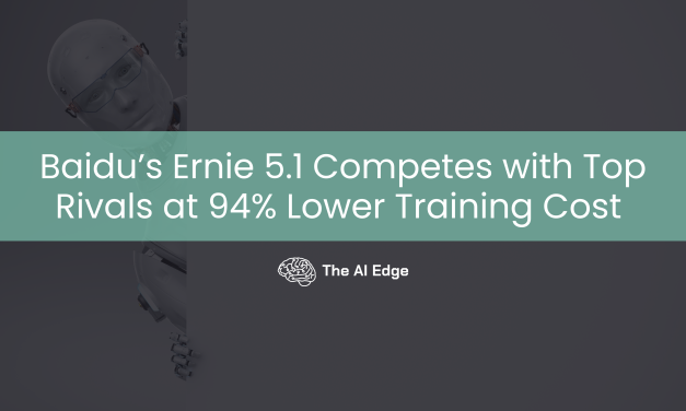Baidu’s Ernie 5.1 Competes with Top Rivals at 94% Lower Training Cost