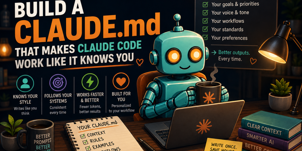 ☕🤖 Tutorial: Build a CLAUDE.md That Makes Claude Code Work Like It Knows You