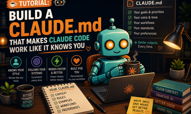 ☕🤖 Tutorial: Build a CLAUDE.md That Makes Claude Code Work Like It Knows You