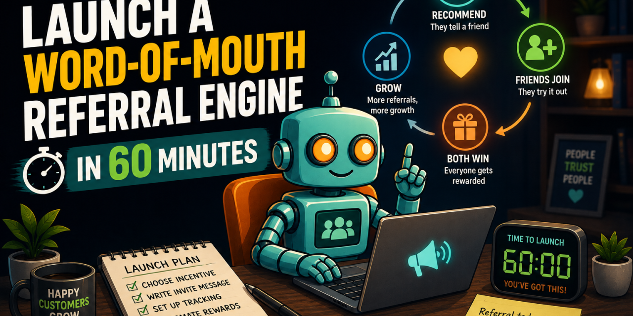 ☕🤖 Tutorial: Launch a Word-of-Mouth Referral Engine in 60 Minutes
