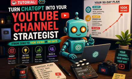 ☕🤖Tutorial: Turn ChatGPT Into Your YouTube Channel Strategist (From Zero to 100K Views in 90 Days)
