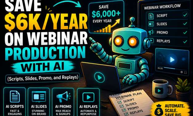 ☕🤖 Tutorial: Save $6K/year on Webinar Production with AI (Scripts, Slides, Promo, and Replays)