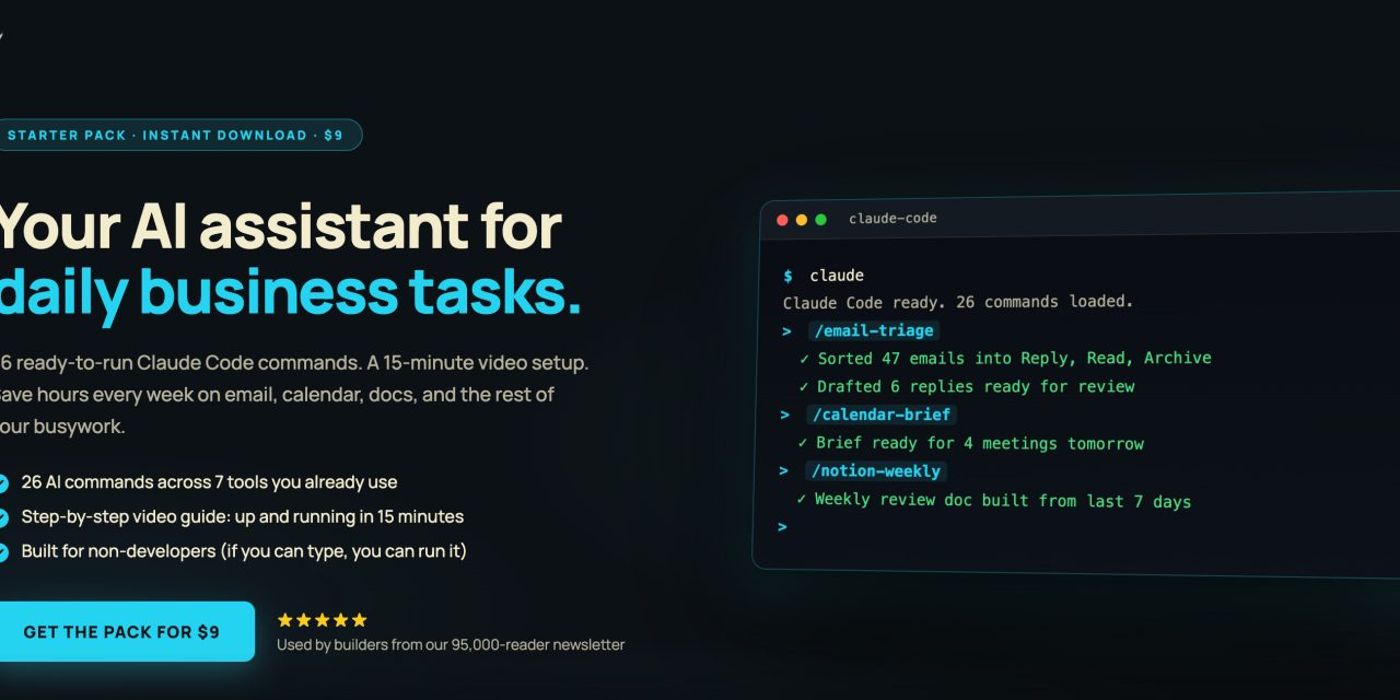 Claude Starter OS: Your First AI Operations Team