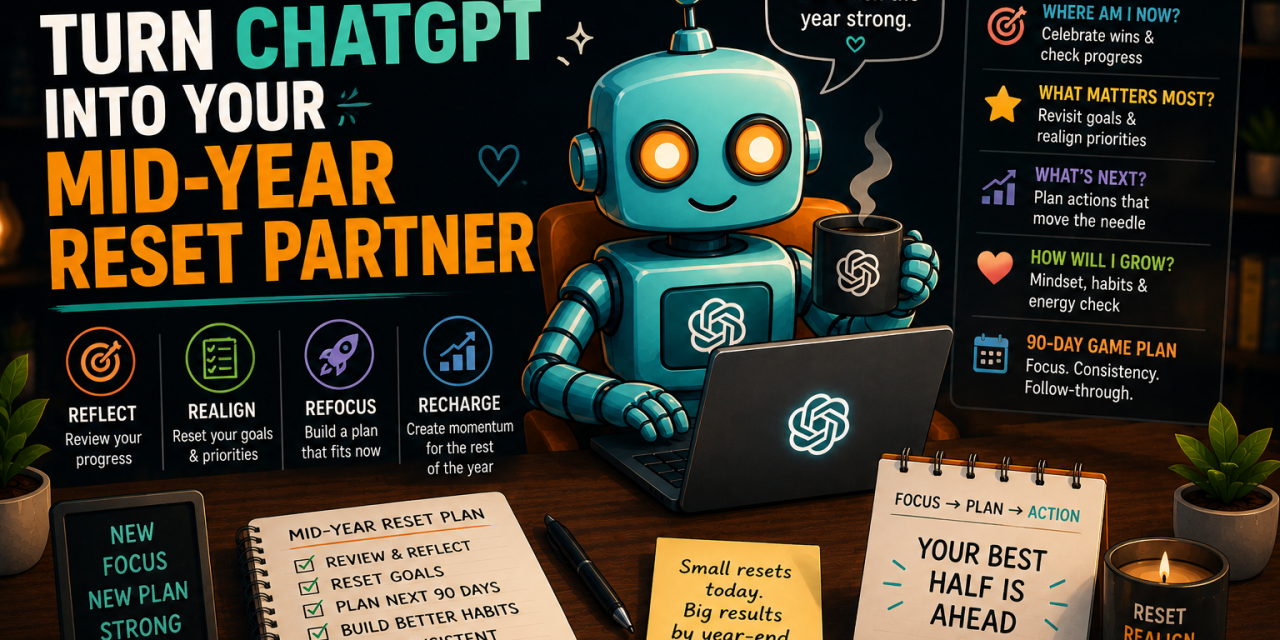 ☕🤖Tutorial: Turn ChatGPT Into Your Mid-Year Reset Partner