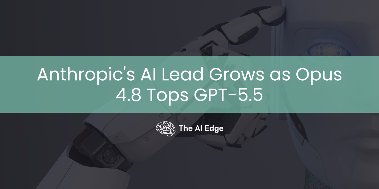 Anthropic’s AI Lead Grows as Opus 4.8 Tops GPT-5.5