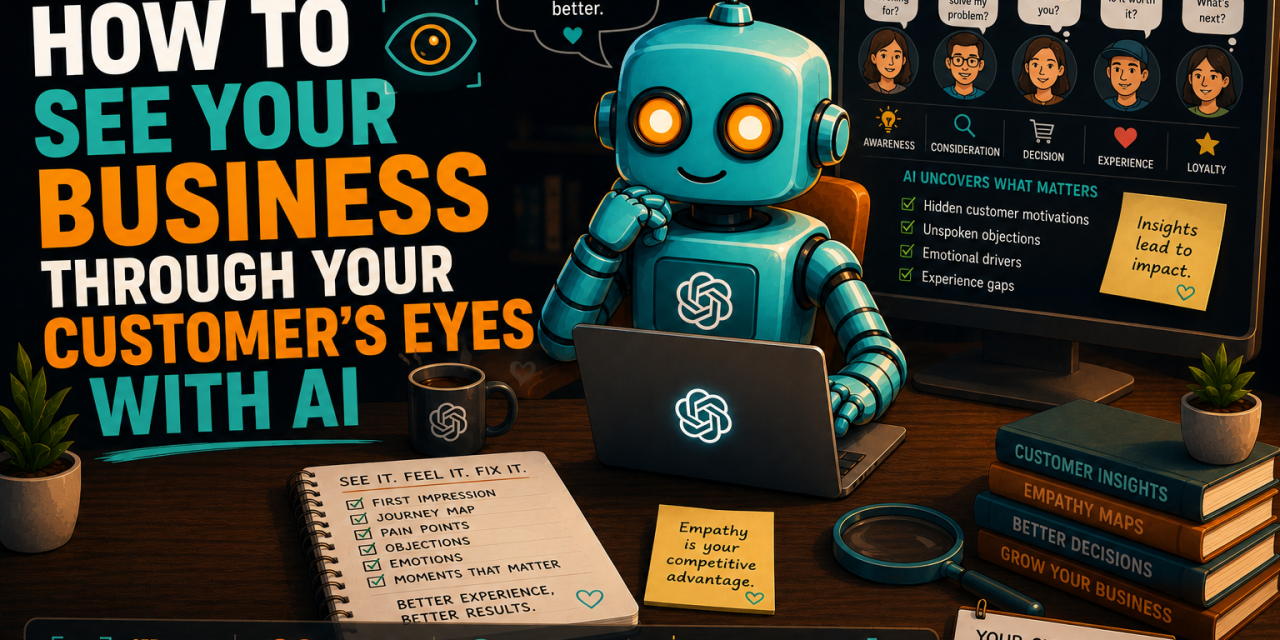 ☕🤖Tutorial: How To See Your Business Through Your Customer’s Eyes With AI
