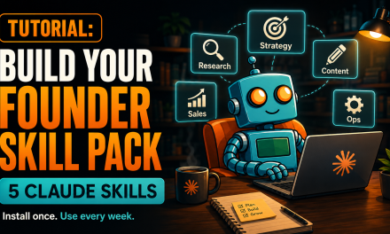 ☕🤖Tutorial: Build Your Founder Skill Pack (5 Claude Skills You Install Once and Use Every Week)