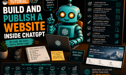 ☕🤖 Tutorial: Build and Publish a Website Inside ChatGPT