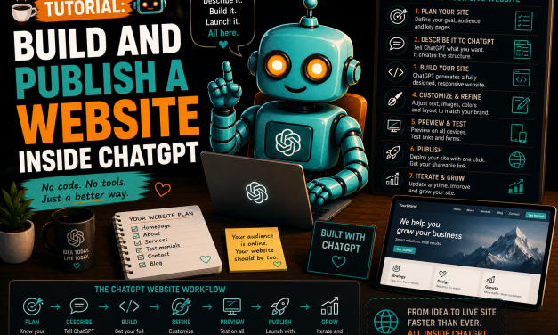 ☕🤖 Tutorial: Build and Publish a Website Inside ChatGPT