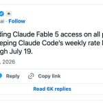 ☕🤖 Claude Fable 5 Usage Extended…Again! (Until July 19)