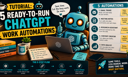 ☕🤖Tutorial: 5 Ready-to-Run ChatGPT Work Automations (Dashboards, Excel, Expenses + More)