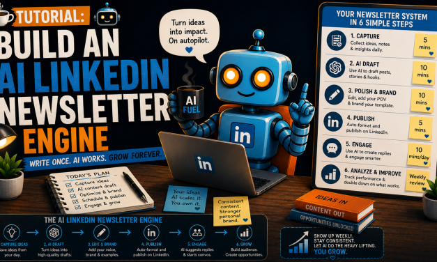 ☕🤖Tutorial: Build an AI LinkedIn Newsletter Engine (Own the Audience LinkedIn Rents You)
