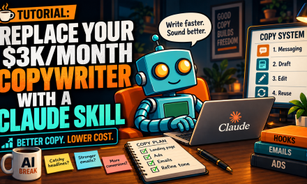 ☕🤖Tutorial: Replace Your $3K/month Copywriter With a Claude Skill