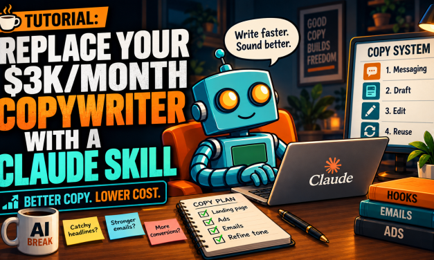 ☕🤖Tutorial: Replace Your $3K/month Copywriter With a Claude Skill