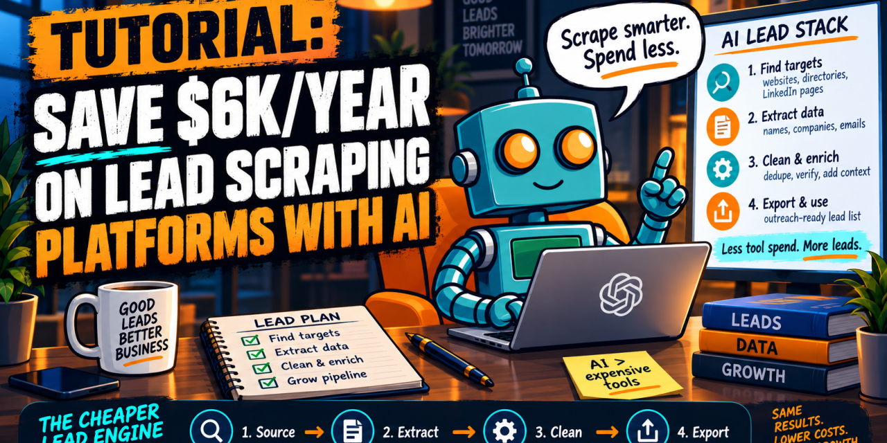 ☕🤖Tutorial: Save $6K/year on Lead Scraping Platforms with AI