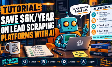 ☕🤖Tutorial: Save $6K/year on Lead Scraping Platforms with AI