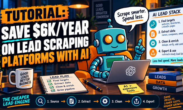 ☕🤖Tutorial: Save $6K/year on Lead Scraping Platforms with AI