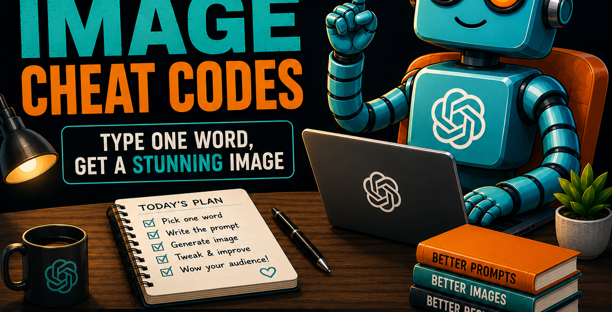 ☕🤖 Tutorial: ChatGPT Image Cheat Codes (Type One Word, Get a Stunning Image)