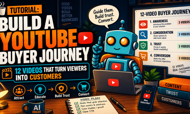 ☕🤖 Tutorial: Build a YouTube Buyer Journey (12 Videos That Turn Viewers Into Customers)