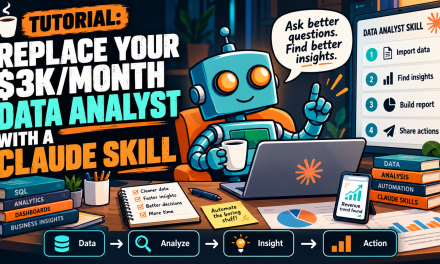 ☕🤖Tutorial: Replace Your $3K/month Data Analyst With a Claude Skill