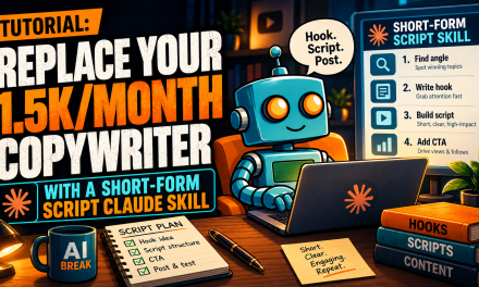 ☕🤖Tutorial: Replace Your ~1,500/month Copywriter With a Short-Form Script Claude Skill