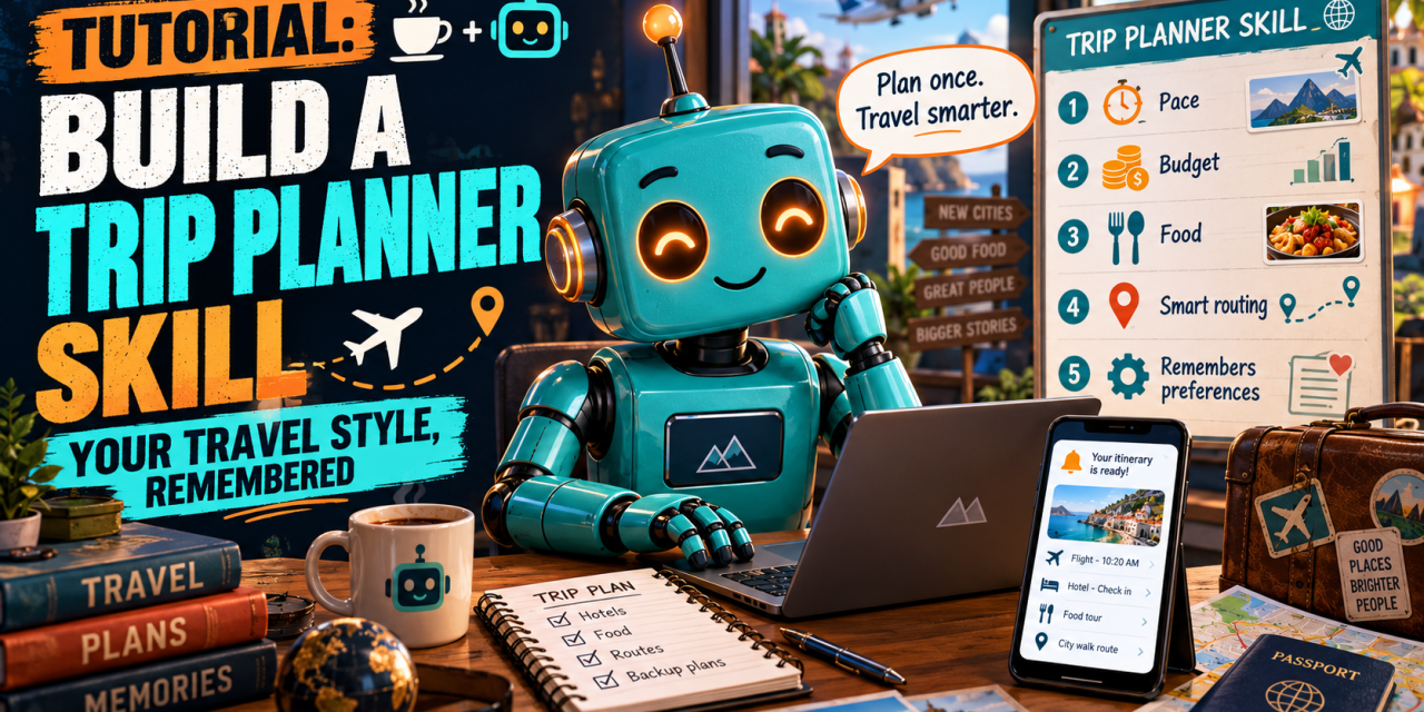 ☕🤖Tutorial: Build a Trip Planner Claude Skill (Your Travel Style, Remembered)
