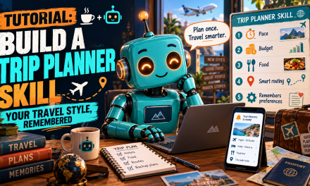 ☕🤖Tutorial: Build a Trip Planner Claude Skill (Your Travel Style, Remembered)