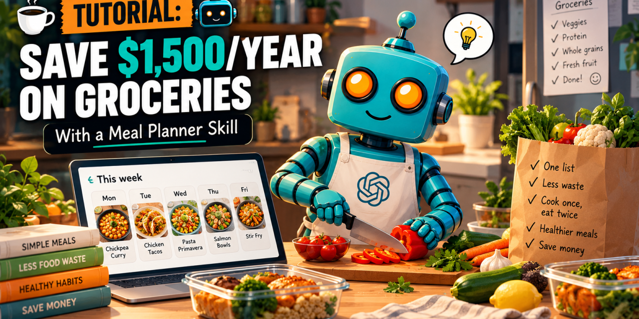 ☕🤖Tutorial: Save $1,500/year on Groceries With a Meal Planner Skill